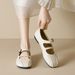 French Mary Jane Shoes Flat Bottom With Shallow Mouth Single Shoes Women's Spring Soft-soled Ballet Shoes_vogvips.com