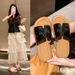 Trendy Thick-Soled Slip-On, Summer Outdoor Wear, 2026 New Model, Soft Flat-Soled Casual Beach Sandals For Pregnant_vogvips.com