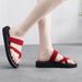 Toe-Loop Flip-Flops For Women, Casual Women's Thong Beach Shoes, Flat Heel Sandals, Candy Color Series_vogvips.com