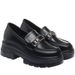 Platform Loafers For Women 2023 New Soft Chunky Heel Spring Autumn Slip-On British Style White Leather Shoes_vogvips.com