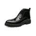 Autumn New Martin Men's High-top Lace-up Casual Thick-soled Leather Youth Fashion Trend Outdoor Motorcycle Boots_vogvips.com