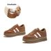 Ullaswool Pigskin Insoles Genuine Leather German Training Women's 2026 Spring New Thick-Soled Forrest Gump Versatile_vogvips.com