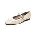 French Mary Jane Shoes Women's Flat Bottom Shallow Mouth Single Shoes With Retro Soft Sole Commuter Shoes_vogvips.com