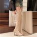 Pointed Toe High Long For Women 2024 Autumn Winter New Black Suede Slim Over-the-Knee Thin Heel Stretch Boots_vogvips.com