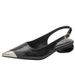 Luxurious And Sophisticated 2026 New Model Chunky Heel High-heeled Shoes For Women, Niche Metal Anti-kick Toe Summer_vogvips.com