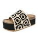 Large Size Slippers Women Fashion Pattern Outside To Wear Flip Flops Thick Soles Non Slip Holiday Beach Sandals_vogvips.com