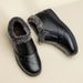 1178225343@qq.com Winter Shoes For Women, Middle-aged And Elderly Mothers, Fleece-lined Warm Short Boots, Flat Non-slip Cotton Leather_vogvips.com