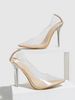 Women's PVC Transparent Stiletto Heels – Pointed Toe Open Pump With Slim High Heel (Avant-Garde Style)_vogvips.com