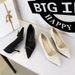 High Heels, Light Mouth Bow, Pointed Head, Thin, Medium Heel, Single Shoes, Women's Shoes_vogvips.com