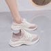 Women's New Mesh Breathable White Women's Autumn Fly Woven Niche Versatile Casual Shoes Soft Sole_vogvips.com