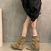 2025 American Style Hot Girl Rivet Leg Heightening Pointed Toe Short For Women Autumn Winter New Western Cowboy Boots_vogvips.com