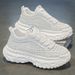 Men's Athletic Running Shoes Breathable Mesh Hollow Out Tire Sole Height Increasing Lightweight Comfortable Trendy For Teens_vogvips.com
