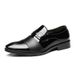 Men's Winter Business Casual Leather Shoes – Slip-On Fleece-Lined Oxfords With Anti-Slip Rubber Sole For Office & Wedding Casual Wedding Shoes_vogvips.com