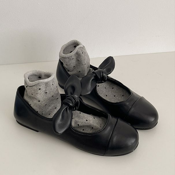 Fashionable Elegant French Style Bowknot Shallow Mouth Flat For Women 2025 New Spring And Autumn Soft Sole Mary Jane_vogvips.com