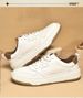 Little White Shoes Men's Two-layer Cowhide Men's Board Shoes Casual Shoes Men's Breathable Lace-up Low-top_vogvips.com