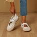 Retro-style Agand Training Shoes, Lightweight And Comfortable For Everyday Wear, Velcro Women's Shoes, Fashionable Flats._vogvips.com