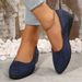 Large Casual Flat Bean Shoes Autumn, New Pointed Soft Sole Wearing On The Outside, Shallow Mouth Single Shoe For Women_vogvips.com