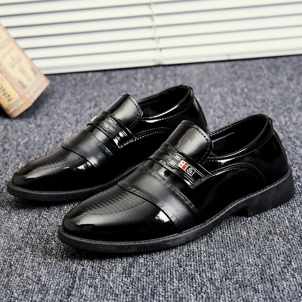 Men’s Shoes Men's Leather Shoes Casual Business Formal Leather Shoes Breathable Youth Black Men's Leather Shoes British Korean Style Wedding_vogvips.com