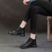 Cowhide Ankle Genuine Leather Spring Autumn Single Flat Martin Versatile Comfortable Soft Sole Casual Women's Shoes With_vogvips.com
