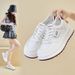 Little White Shoes Female Students Thick-soled Heightening Shoes Mesh Breathable Casual Shoes_vogvips.com