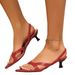 Women's Stiletto Heels New Sexy Pointy Toe Set With Mid-Heeled Stiletto Sandals For Women_vogvips.com