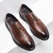Men's Pointed Toe Leather Shoes British Style Lace Up Formal Wedding Dress Shoes Large Size_vogvips.com