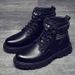European Warm Series Men's Martin Winter New Korean Style Trendy High-top British Work Snow Boots Casual Shoes_vogvips.com