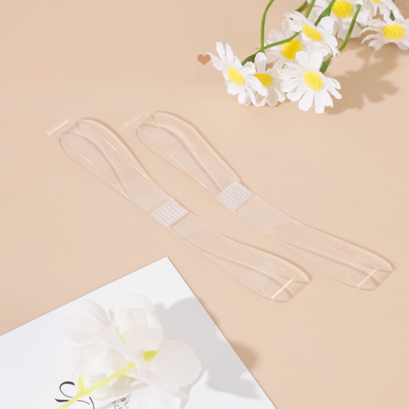 Shoe Accessories New style pearl diamond strap high heel sandals no heel anti fall heel straps no installation required elastic adjustable_vogvips.com