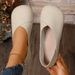 Large-size Soft Leather Single Shoes For Women, New Style For Spring And Autumn, Anti-slip, Double-wearing, Casual, Retro, One-step Slip-on Beanies_vogvips.com