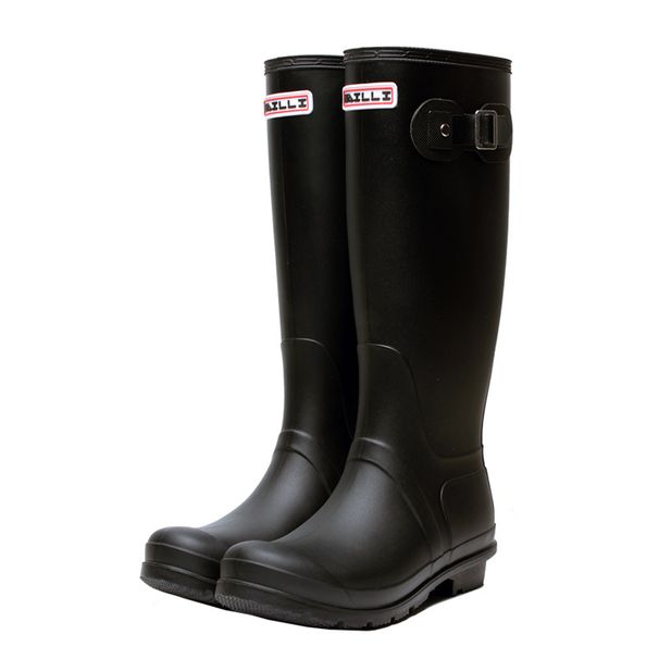 Hot Ladies NEW Waterproof Female Knee-high Fashion Women Rubber Boots Girls Rainboots PVC Rain Shoes 824b_vogvips.com