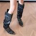 Sharp Pointed High-heeled Pile Up Long Tube Boots For Women 2025 New Model Maillard Spicy Girl Big Tube Circumference Polished Knight Boots_vogvips.com