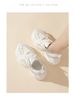 Fat Sole Fashion Color Blocked Thick Soled High Top Lace Up Casual Shoes For Women Spring New_vogvips.com