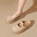 Baotou Half-soled Women's 2026 New Style French-style Flip-flops, Versatile And Fashionable_vogvips.com