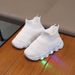 Boys' LED Light-Up Knit 2026 Spring And Autumn Children's Breathable Slip-On Sock Baby Soft Sole Non-Slip Shoes_vogvips.com
