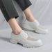 Euro Step Abrasion Resistant Summer New Breathable Mesh Brogue Trendy Soft Sole Men's Leather Slip-On Casual Shoes_vogvips.com