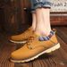 2020 Autumn new men's business casual leather shoes waterproof non-slip shoes low-top shoes men's shoes one-piece delivery_vogvips.com