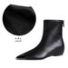SEVEN BIG TREES Women's Vintage Pointed Toe Ankle Boots With Metal Accents, Low Heel & Hidden Wedge For Height & Comfort, Winter Fashion Booties_vogvips.com