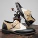 .Men's Business Formal Casual Leather Shoes With Brocade Embossing - Large Size - Fashionable And Versatile Men's Shoes_vogvips.com