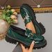 Cross-border Plus-size British-style Women's Leather Shoes, 2025 Autumn New Japanese JK Thick-soled Slip-on French_vogvips.com