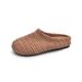 2025 New French Style Summer Knitted Korean Version Women's Slippers Evening Breeze Thick Sole Slip-On Lazy Shoes_vogvips.com