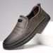 Unbeatable Quality Cow Tendon Spring New Business Casual One Foot Trendy Soft Soled Men's Leather Shoes_vogvips.com