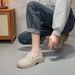 Women's Loafers 2024 Spring And Autumn Thick-Soled Slip-On Retro Versatile British Style Small Shoes Trendy Genuine_vogvips.com