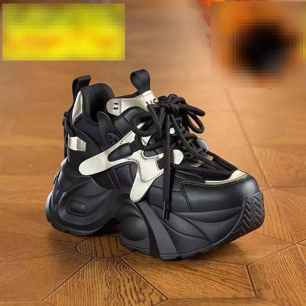 Platform Sports Shoes New Casual Shoes Small Inside Increase Women's Shoes_vogvips.com