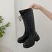 White Long Women 2022 New Autumn High Tube Martin For Petite Thick Sole Over-the-Knee Riding Boots_vogvips.com