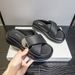 Thick-soled Cool Slippers Women's Outer Wear European Station Cross With Bread Women's Sandals One-word Drag_vogvips.com