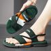 Two-Way Wear Slippers For Men Beach Flip-Flops Men's Summer Toe-Post Outdoor Sandals_vogvips.com