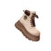Genuine Leather Thick-Soled Martin For Women 2025 New Autumn Winter British Style Yellow Short Height-Increasing_vogvips.com