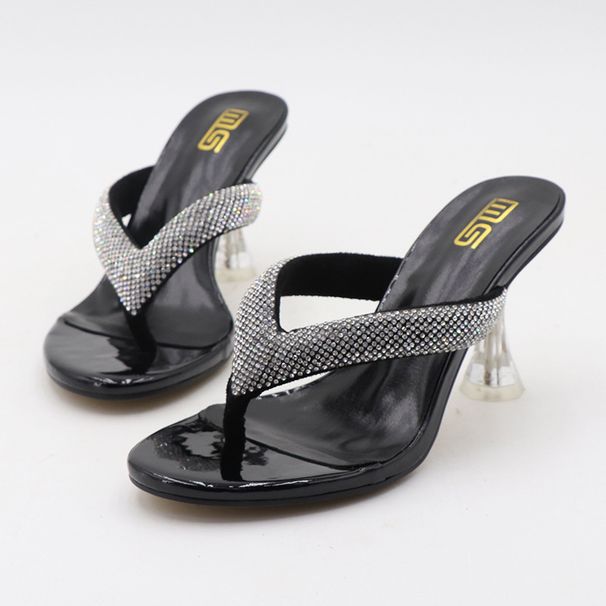 Cross-border Women's 2026 New Model Autumn Rhinestone Flip-flop Slippers For Outdoor Wear, European And American Style_vogvips.com