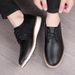 Lace Up Casual Men's Leather Gentleman Style Classic Black Brown Shoes Adults Comfortable And Versatile_vogvips.com