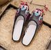 Slippers, Mesh Embroidered Fabric Shoes, Summer Cow Tendon Soles, Casual Women's Outerwear Sandals_vogvips.com